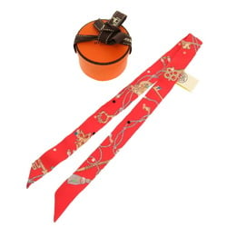 Hermes Twilly Doll LES CLES A POIS Les Cles Pois Silk Grenadine Scarf Muffler 0094 HERMES