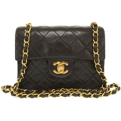 Chanel Matelasse Lambskin Leather Black 4th Series Gold Chain Shoulder Bag 0253 CHANEL