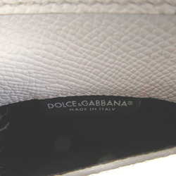 Dolce & Gabbana Sicily Leather White Chain Wallet Coin Case 0223DOLCE&GABBANA