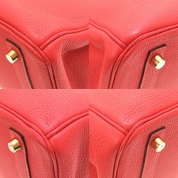Hermes Birkin 30 Togo Rouge Pivoine □R stamped handbag bag red 0156 HERMES