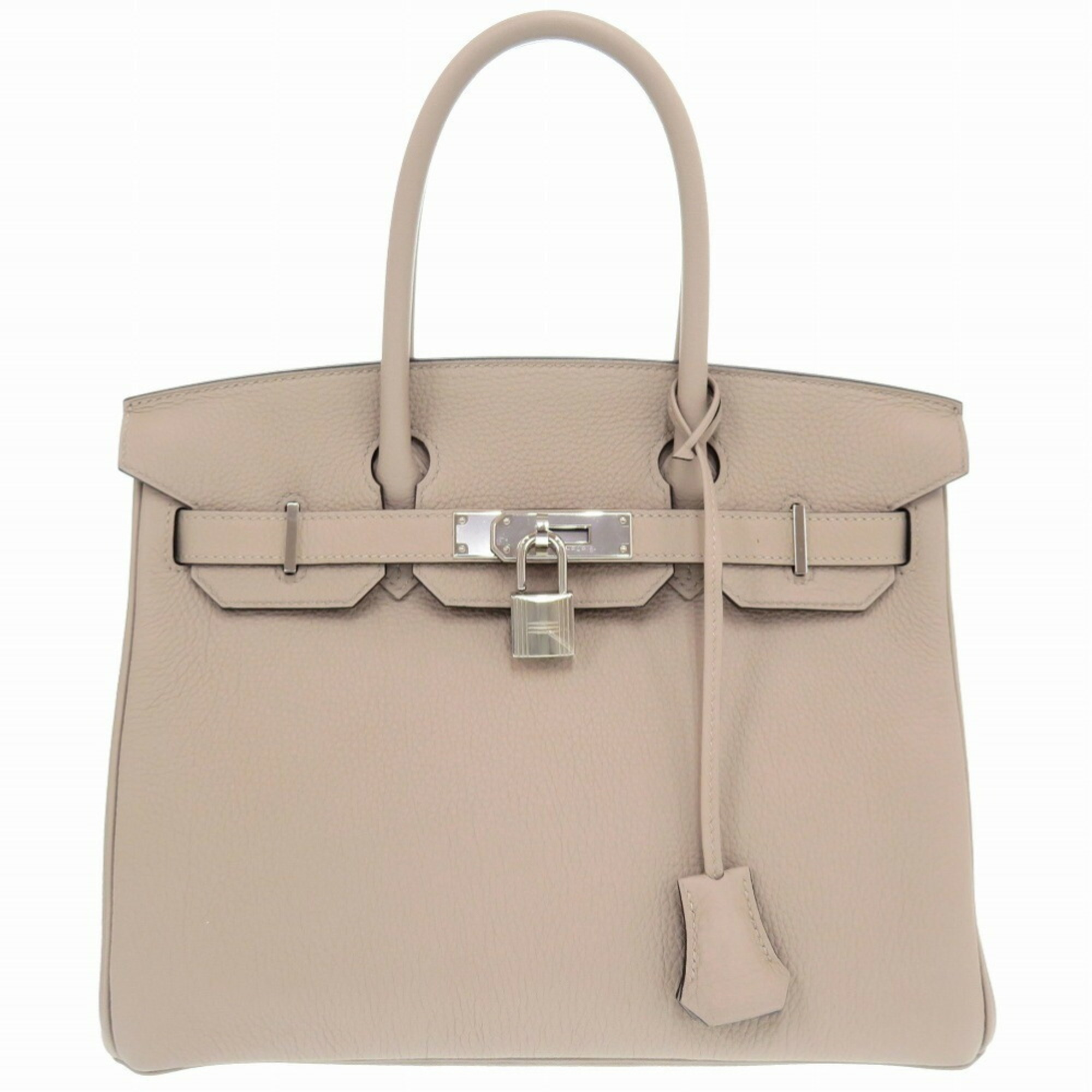 Hermes Birkin 30 Togo Tourtiere Grey C Stamp Handbag 1372 HERMES Grittrell