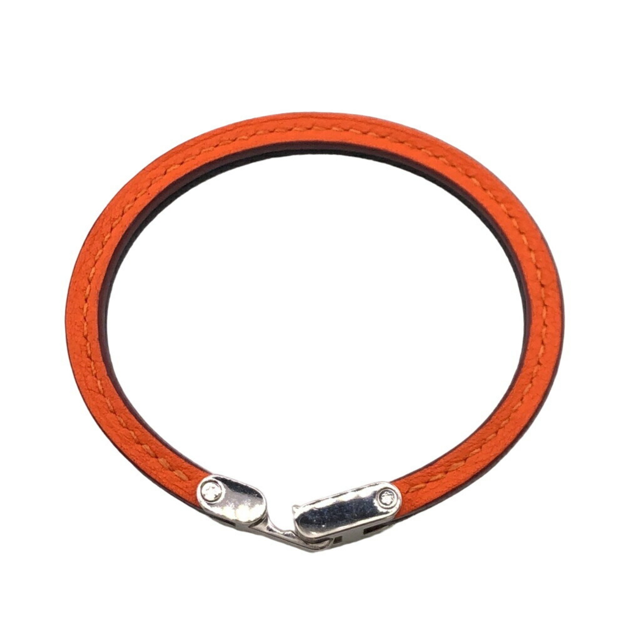 HERMES Palomino Bracelet Orange Unisex