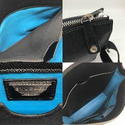 BVLGARI Shoulder Bag Leather Black 37628