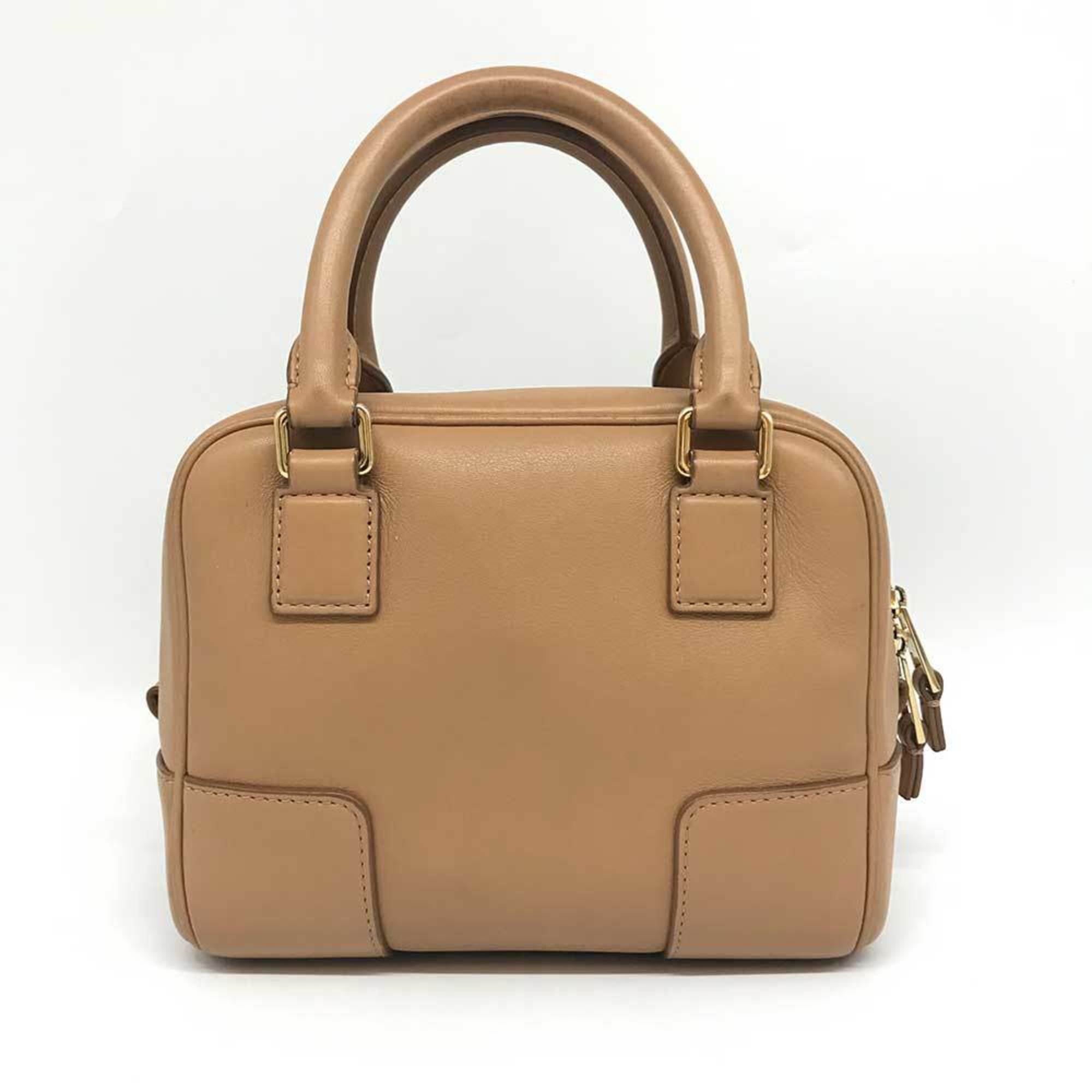 LOEWE Amazona 16 Square Bag in Napa Calf Warm Desert Gold A039N21X01