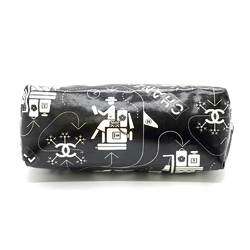 Chanel Accessories Airline Small Pouch Black x White Pen Case Multi-Case Airplane Camellia Coco Mark Motif Print Women's Nylon CHANEL