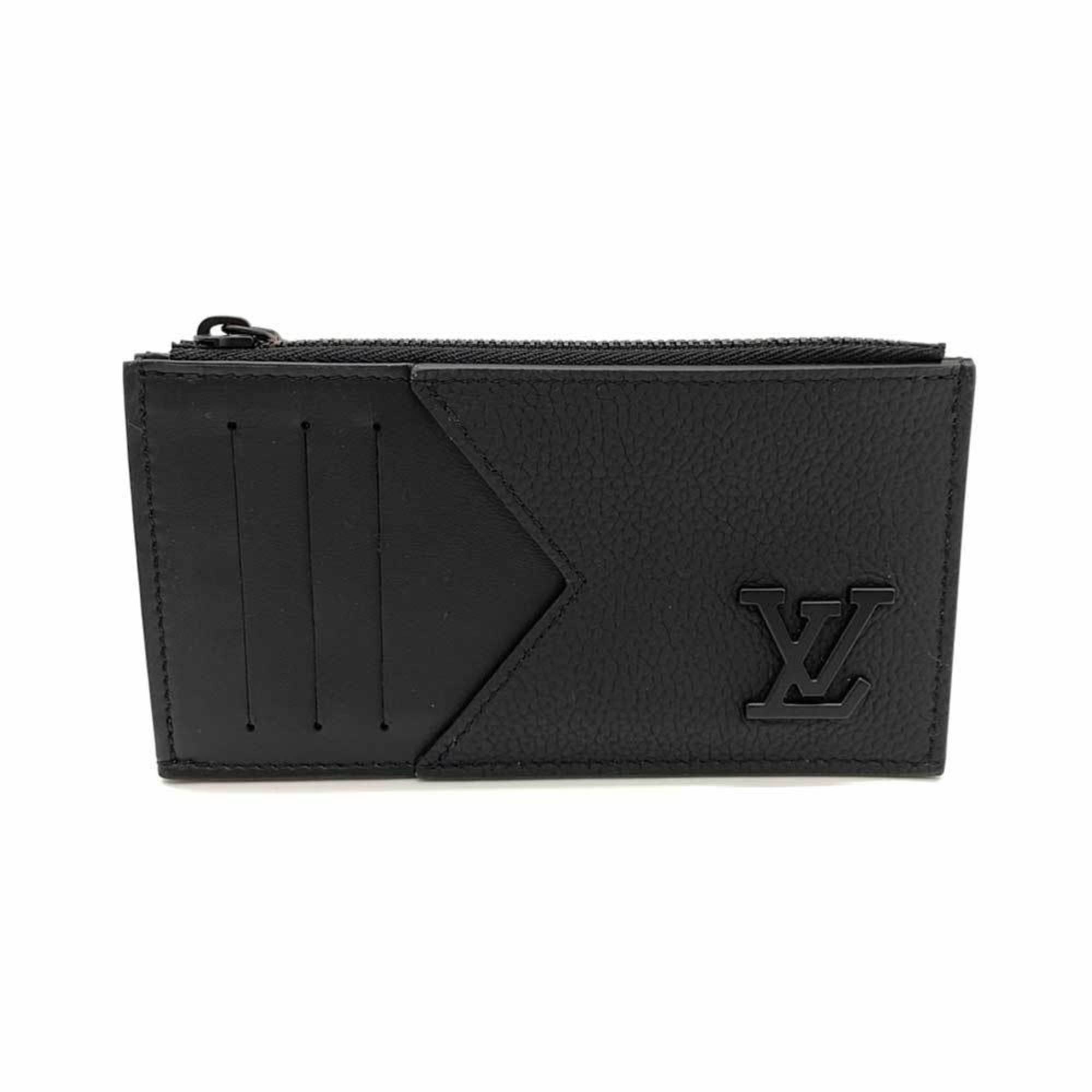 Louis Vuitton Wallet LV Aerogram Coin Card Holder Noir Black Fragment Case Wallet/Coin Purse Business Case/Card Men's Calf Leather M82068 LOUISVUITTON