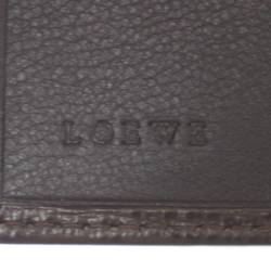 LOEWE 6-key case, brown, with 6 hooks inside