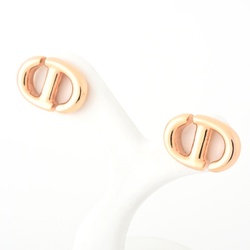Christian Dior Dior CD Navy Stud Earrings E1594CDNMT_D15P Metal (GP) Pink Gold S-155615