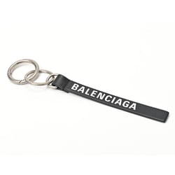 BALENCIAGA Key Ring Holder 551984 Leather Black S-155691