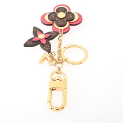 Louis Vuitton Blooming Flower Keychain M63084 Monogram Canvas Leather Metal S-155614