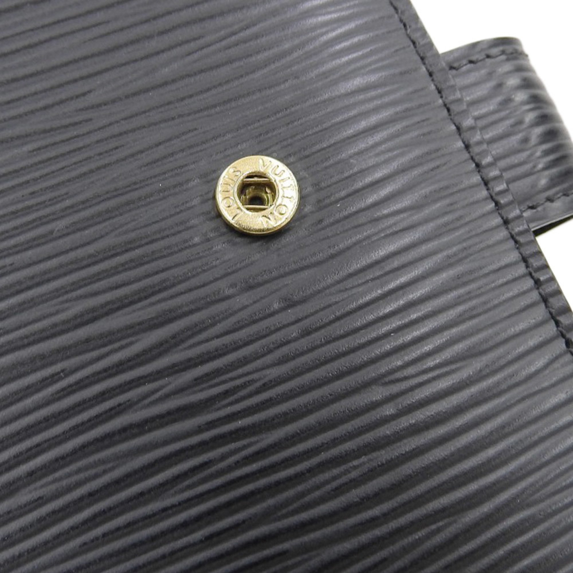 Louis Vuitton Epi Agenda MM R20202 Notebook Cover, 6-Hole, Noir