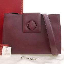 CARTIER Must de Cartier Shoulder Bag Leather