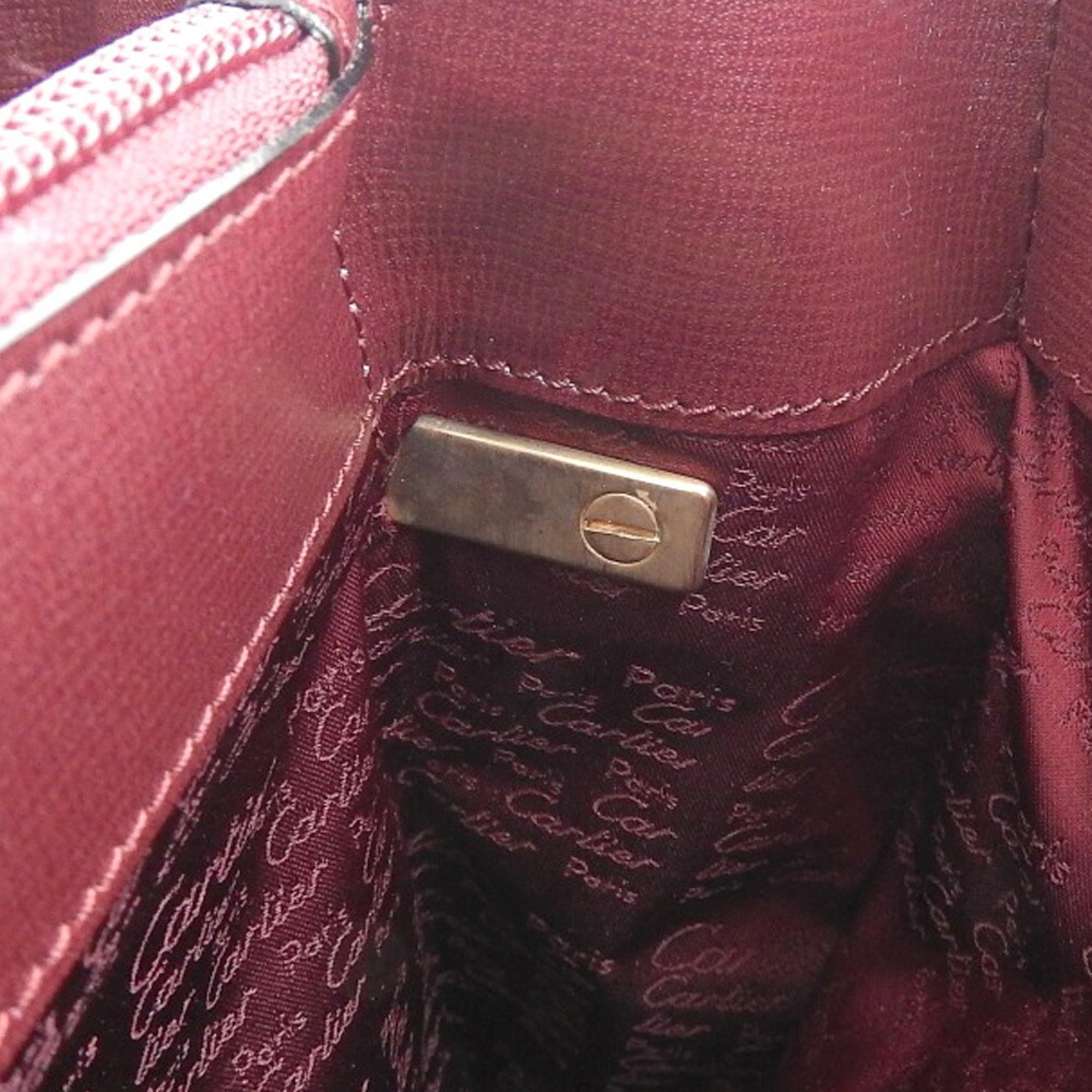 CARTIER Must de Cartier Shoulder Bag Leather