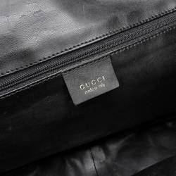 GUCCI Bamboo Bag Leather Black 001 3270 1577