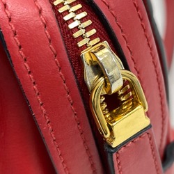 PRADA 1BA103 Saffiano Esplanade Shoulder Bag Handbag Red Women's