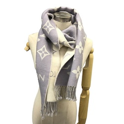 LOUIS VUITTON M77727 Essential Monogram Scarf Gris Clair Women's