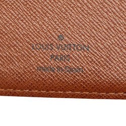 Louis Vuitton Monogram Agenda PM Notebook Cover 6 Holes R20005 Brown PVC Leather Women's LOUIS VUITTON