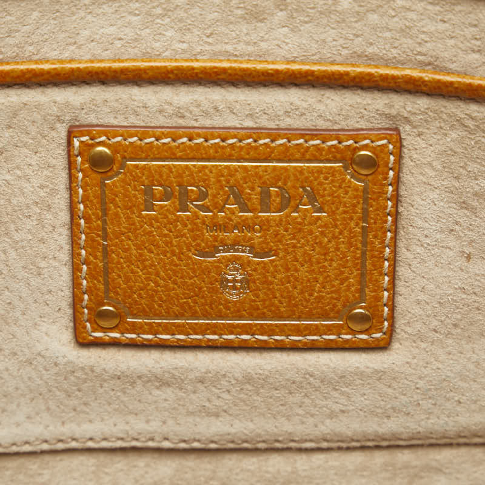 Prada Handbag Shoulder Bag BT0433 Beige Canvas Leather Women's PRADA