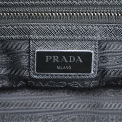 Prada Tote Bag Black Nylon Leather Women's PRADA