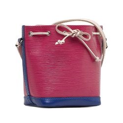Louis Vuitton Epi Nano Noe Shoulder Bag M42502 Hot Pink Blue Leather Women's LOUIS VUITTON