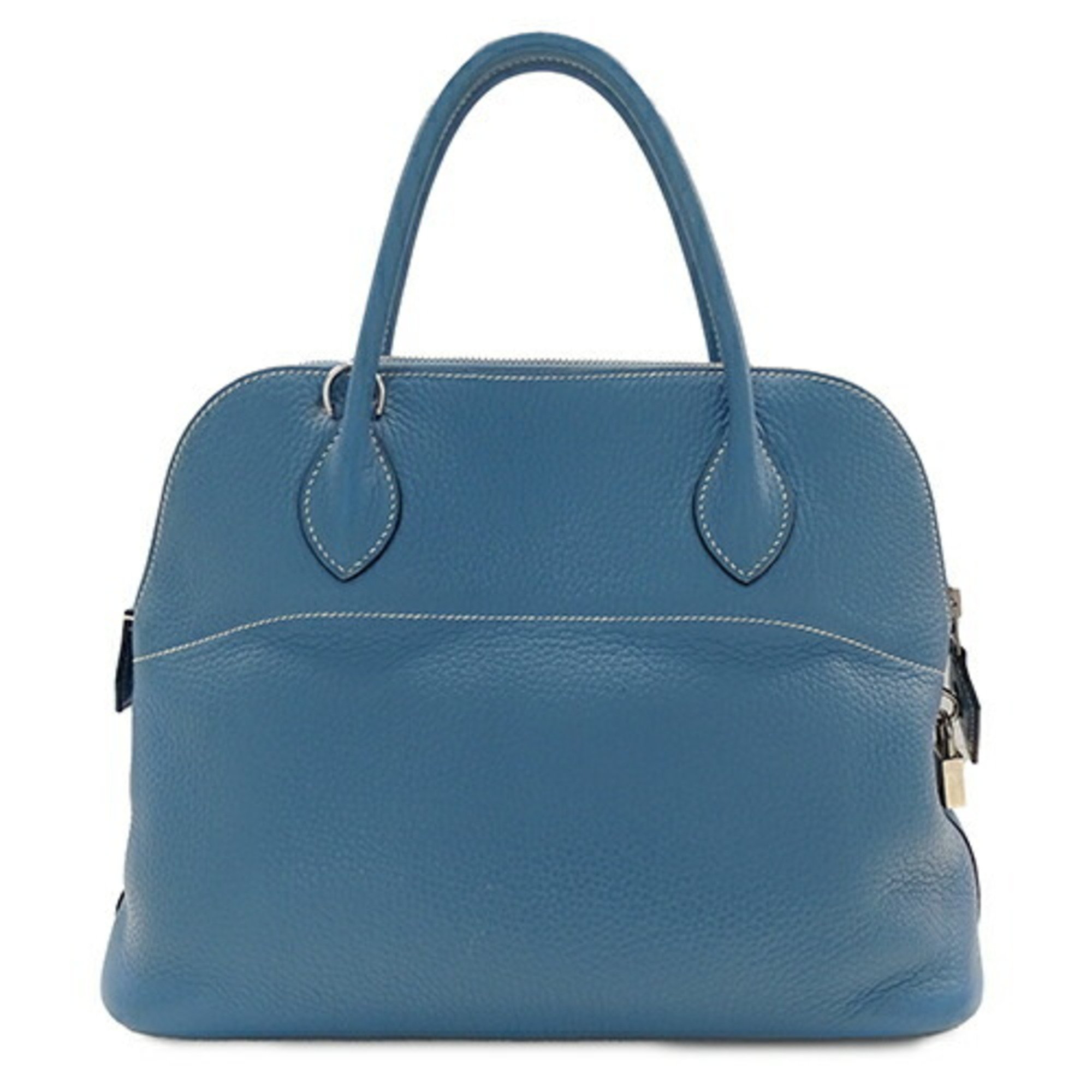 Hermes HERMES Bag Bolide 31 Women's Handbag Shoulder 2way Taurillon Clemence Blue Jean □J