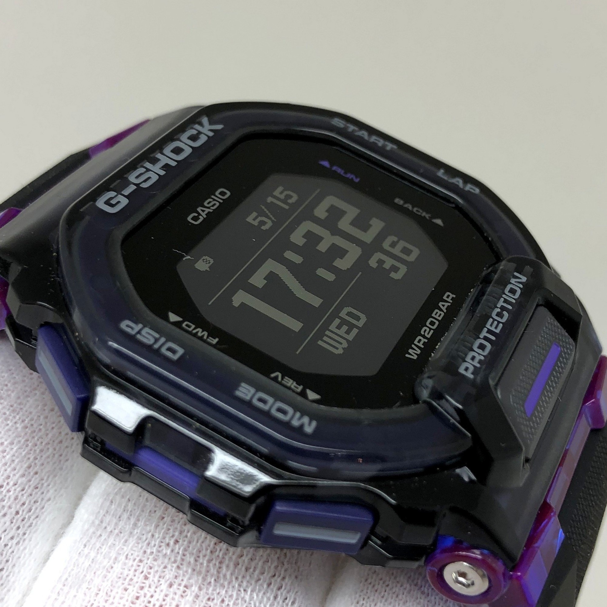 G-SHOCK CASIO Casio Watch GBD-200SM-1A6JF G-SQUAD Black Purple Digital Bluetooth Model Men's Mikunigaoka Store ITBE1AHYR2IE