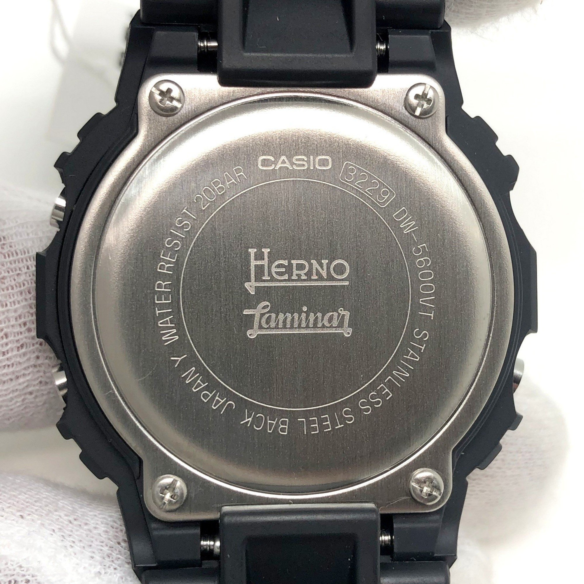 G-SHOCK CASIO Watch DW-5600 HERNO Laminar Collaboration Aoyama Store 10th Anniversary Limited Edition Digital Quartz Black Mikunigaoka ITQQ0O22KOOW