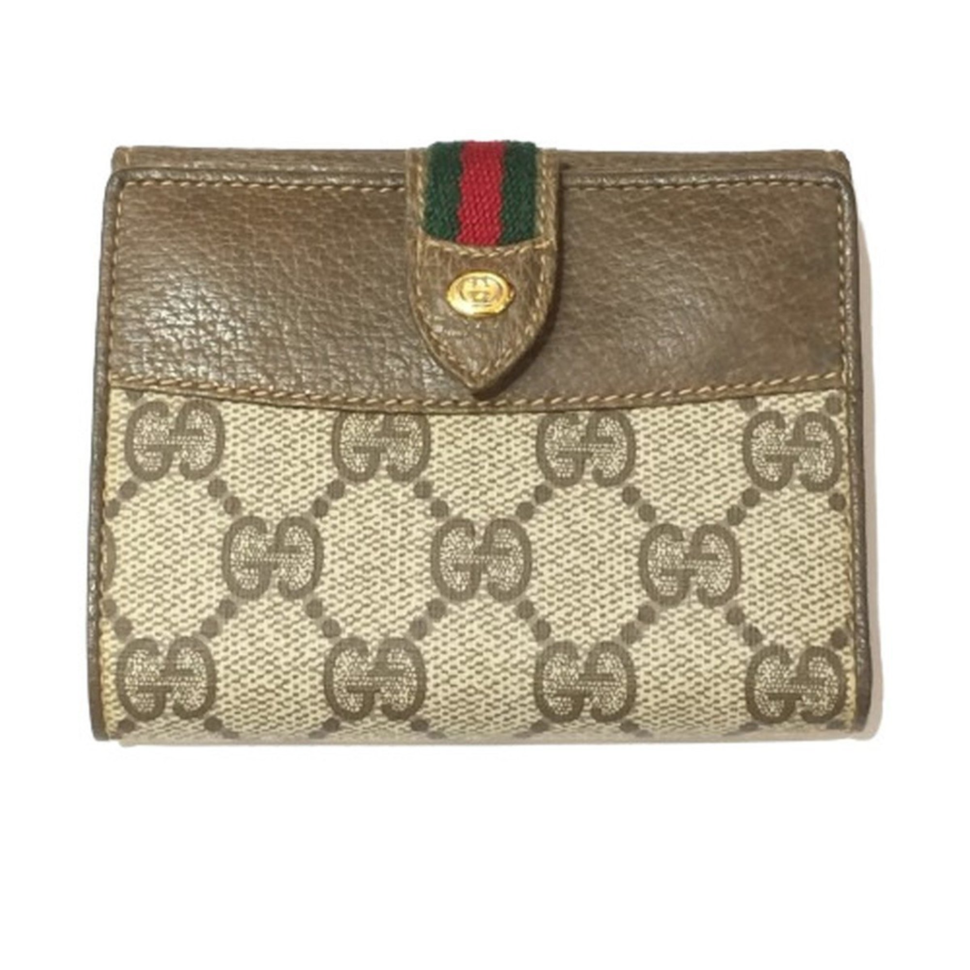 GUCCI OLD Sherry Line Compact Wallet Old Gucci Accessory collection GG pattern Men's Women's Accessories Kaizuka Store ITPKVHX4GVFQ RM1293D