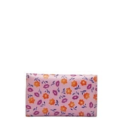 Prada Flower Key Case 1PG222 Pink Multicolor Leather Women's PRADA