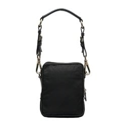 Prada handbag black nylon leather women's PRADA