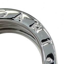 BVLGARI Ring for Women and Men, 750WG B-zero1, White Gold, 3 Bands, #51, Size 11, Polished