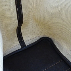 Hermes HERMES Bag Garden PM Women's Men's Tote Handbag Toile H Leather Natural Brown □H
