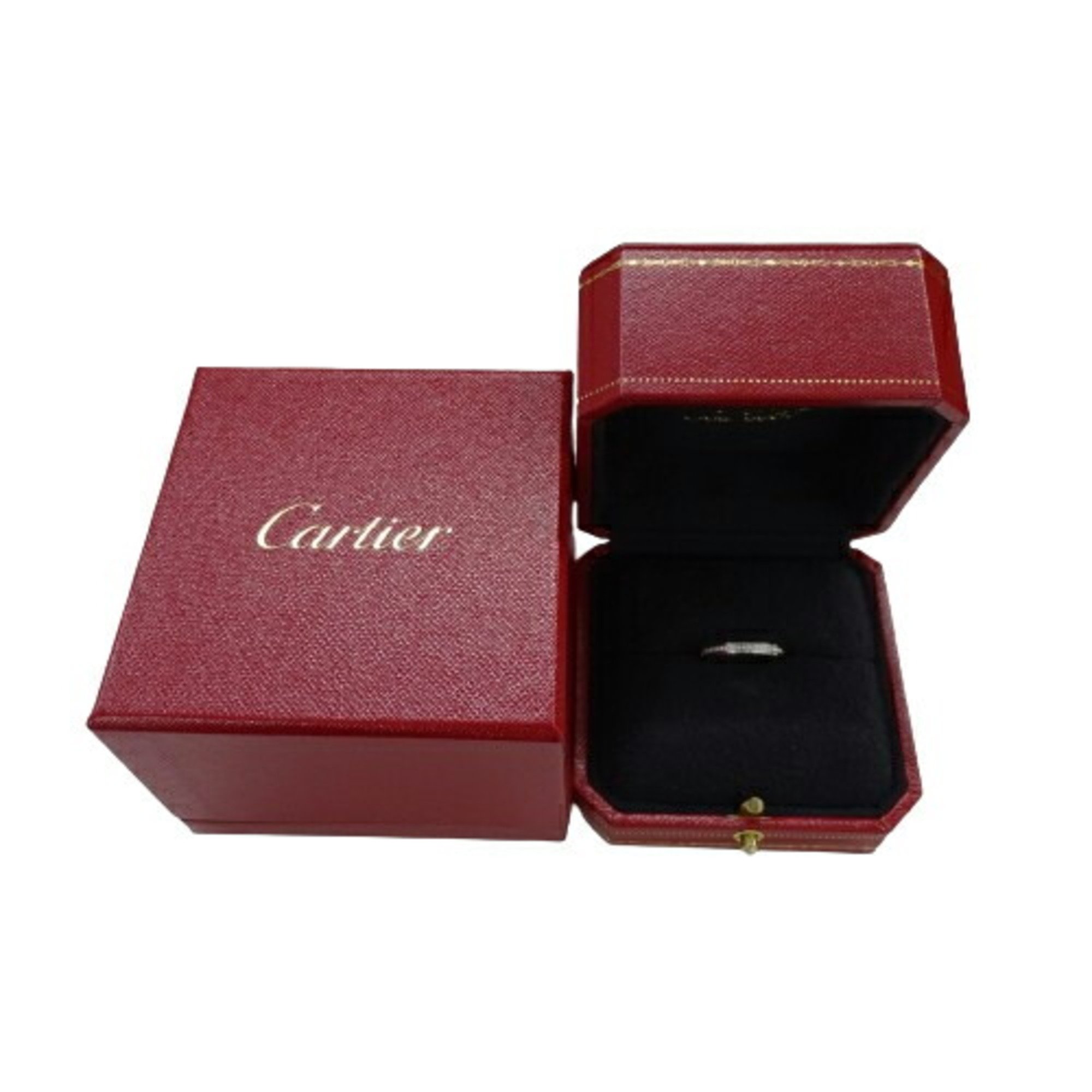 Cartier Ring for Women, PT950 Diamond Amour Wedding Platinum #48, Size 8, Polished