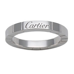 Cartier Ring for Women, 750WG Lanier, White Gold, #49, Size 9, Polished