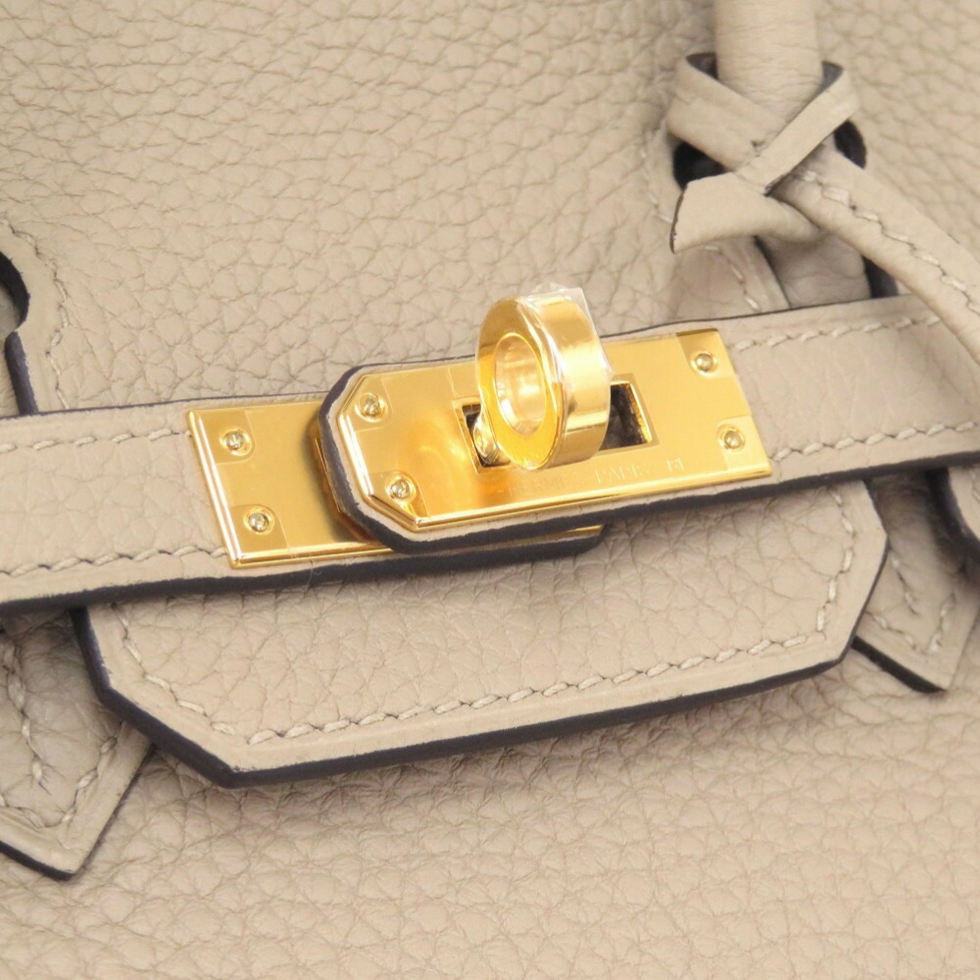 Hermes Birkin 25 Togo Tourtiere Grey U Stamp () Handbag 0022 HERMES Gritourtourelle Gritour