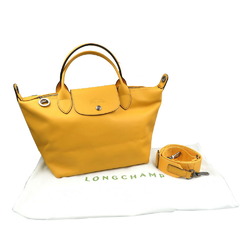 Longchamp Le Pliage Extra S Bag Leather Dark Apricot Orange Shoulder Handbag 0013LONGCHAMP