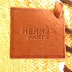 Hermes Basket, Accessories, Straw/Leather, Beige, 0172HERMES