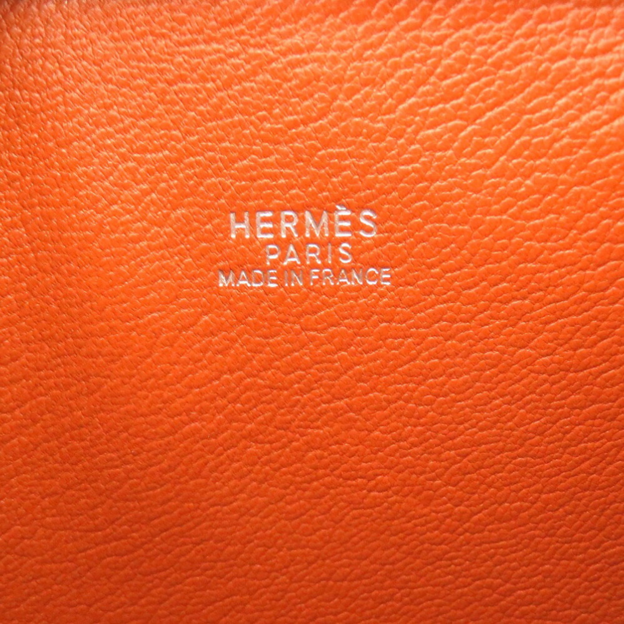 Hermes Plume 20 Epsom Cognac □I Stamp Handbag Brown 0001 HERMES