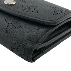 LOUIS VUITTON M62540 Iris XS Mahina Tri-fold Wallet Black Women's