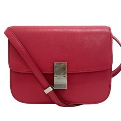 CELINE Classic Box Shoulder Bag Pink Women's