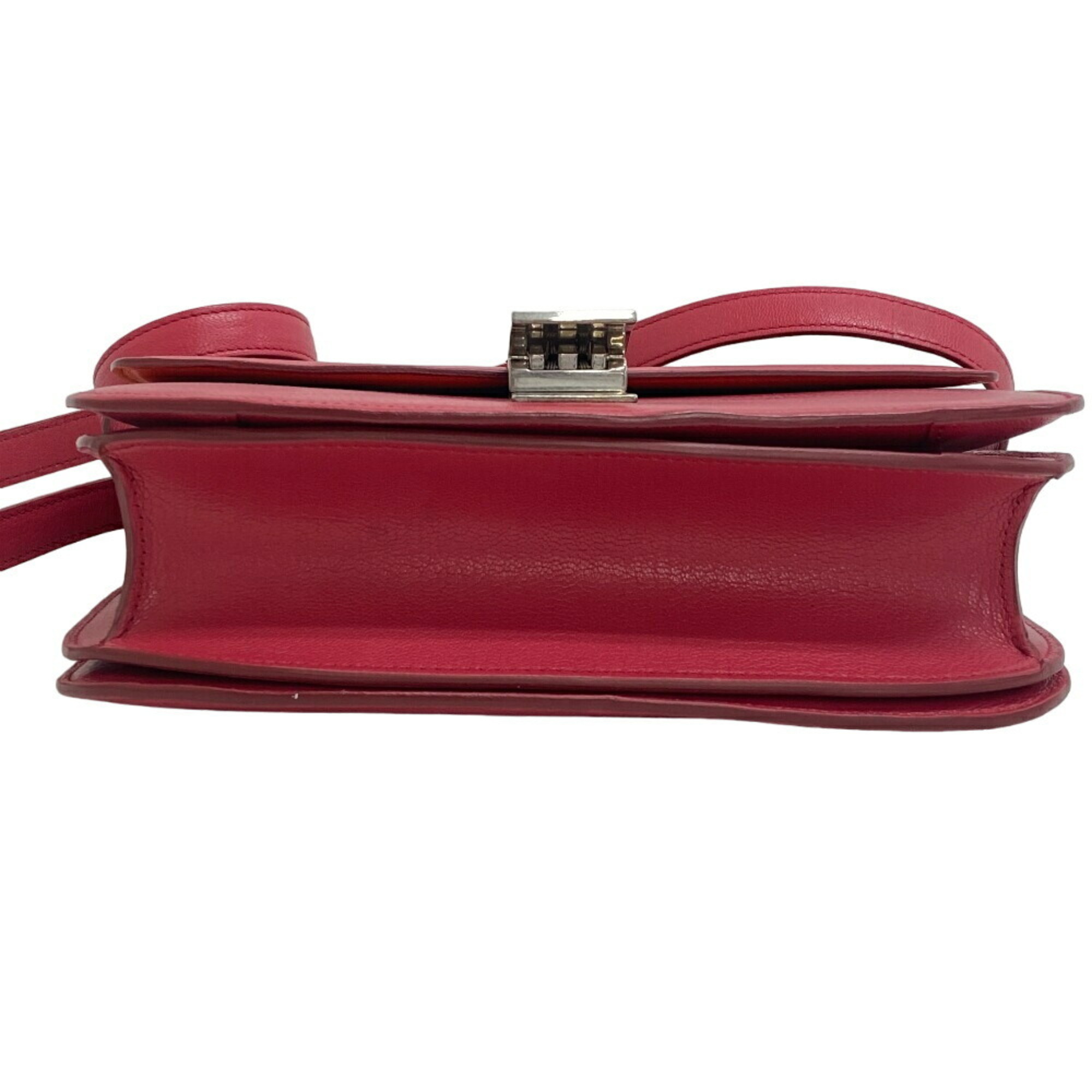 CELINE Classic Box Shoulder Bag Pink Women's