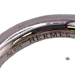 HERMES 21X386303 Croisette 52 925 14.3g Ring, Silver, Unisex