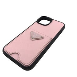 PRADA 1ZH162 iPhone 14 Case Saffiano Mobile Phone/Smartphone Pink Women's