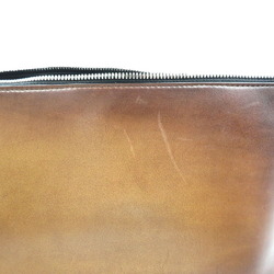 Berluti Leather Brown Clutch Bag 0175BERLUTI