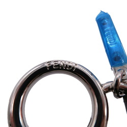 Fendi Monster Mirror Charm Keychain Leather/Fur Grey 0101FENDI