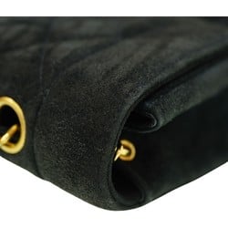 Chanel Diana 22 Suede Matelasse Chain Shoulder Bag Dobris Black 0039CHANEL