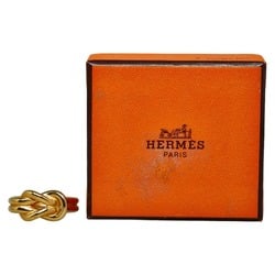 Hermes Atame Scarf Ring Gold Plated Women's HERMES