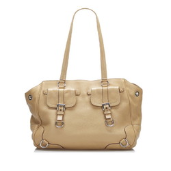 Prada handbag tote bag brown leather women's PRADA