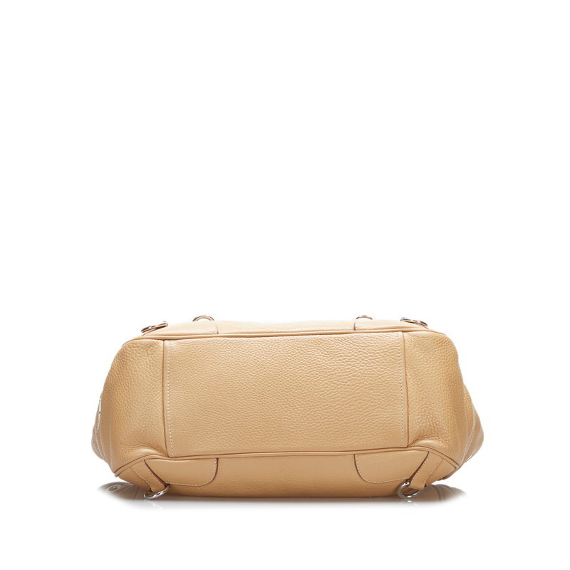 Prada handbag tote bag brown leather women's PRADA