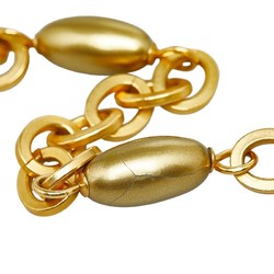 Chanel Coco Mark Necklace Gold Plated Women's CHANEL